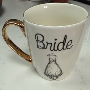 Hazel & co Gold and White Bride Mug